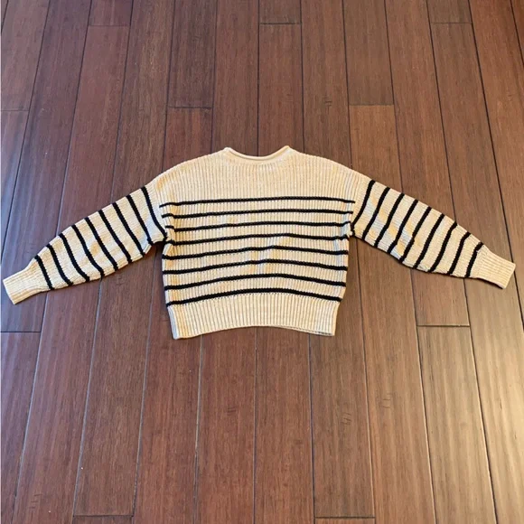 Gap Cotton Shaker Stitch Cropped Sweater - Picture 3 of 3